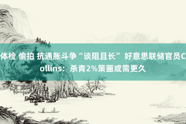 体检 偷拍 抗通胀斗争“谈阻且长” 好意思联储官员Collins：杀青2%策画或需更久